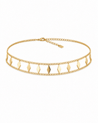 Diamond Charm Choker - ÉCLAT MARBELLA
